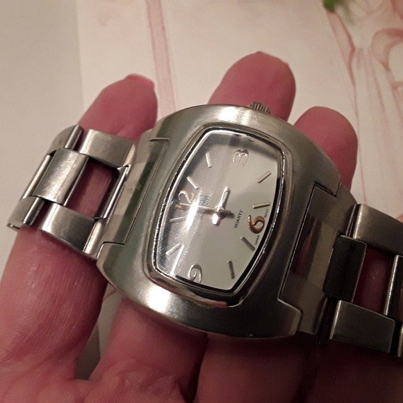 NEW WITHOUT TAGS MEN”S FIGARO MILANO STAINLESS STEEL QUARTS WATCH - Picture 7 of 12